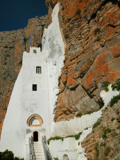 Le Monastère d’Hozoviotissa, sur l'île d'Amorgos.