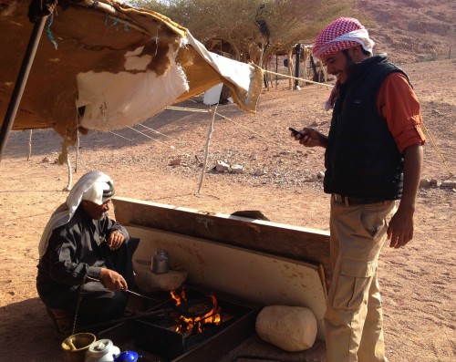Notre guide Suleiman et son père. (Jordanie)