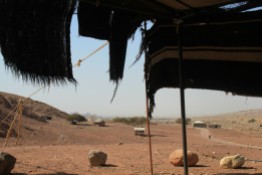 Tente de bédouins, près du Feynan Ecolodge (Jordanie)